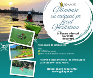 Lacul Herăstrău, București – Caiac la Apus
